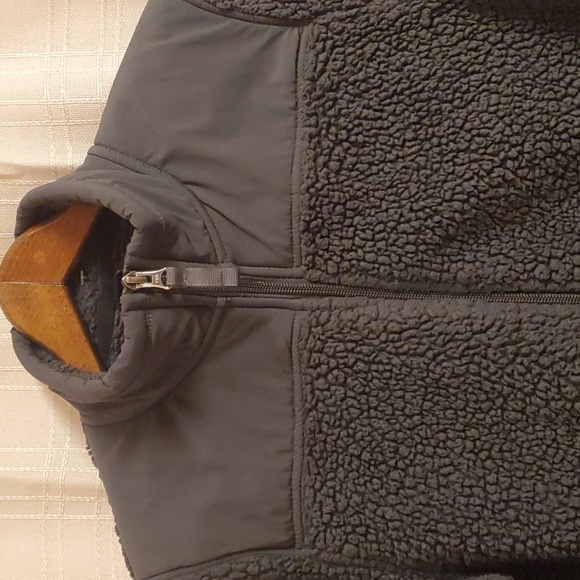 32° Heat Jacket Boys Size Large 14 / 16 Grey Cozy Gray Sherpa Fleece Jacket Zip - Picture 3 of 13